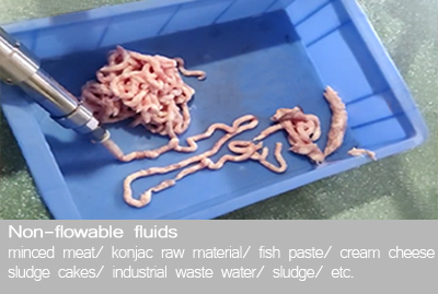 Non-flowable fluid